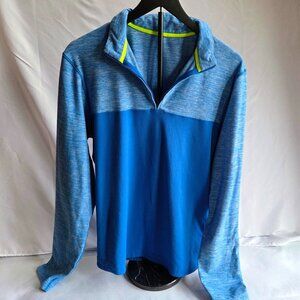 Lululemon Lightweight Fleece Half-Zip Pullover | Blue Colorblock | Size Large